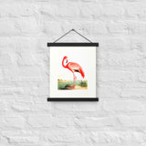 Radiant Flamingo - Tropical Elegance - 11″×14″ - Poster With Hanger