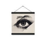 The Eye of Emotion - Capturing Moments - Black 12″×12″ - Poster With Hanger