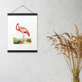 Radiant Flamingo - Tropical Elegance - 12″×16″ - Poster With Hanger