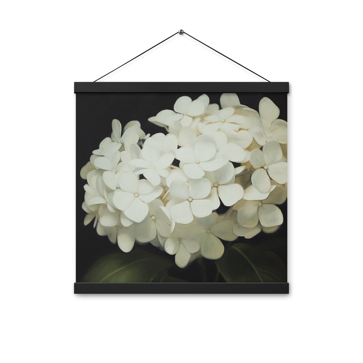 Elegant Hydrangeas - Serenity in Bloom Wall Art - - Posters With Hanger