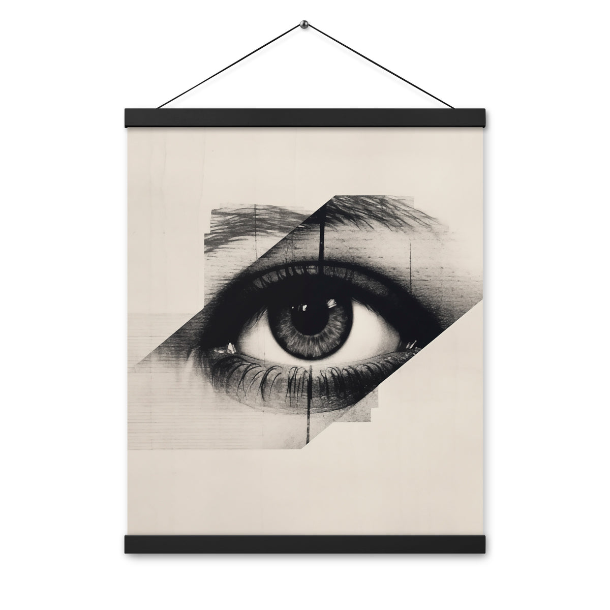 The Eye of Emotion - Capturing Moments - Black 16″×20″ - Poster With Hanger