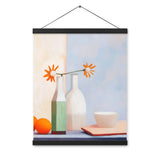 Elegant Balance - Artful Still Life - Black 16″×20″ - Posters With Hanger