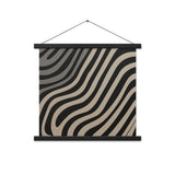 Rhythmic Elegance - Abstract Wall Art - Black 18″×18″ - Poster With Hanger