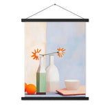 Elegant Balance - Artful Still Life - Black 18″×24″ - Posters With Hanger