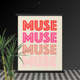 Echoing Inspiration - Muse Wall Art - Black 18″×24″ - Poster With Hanger