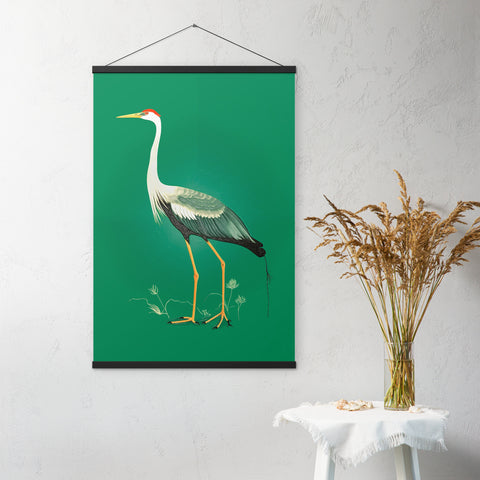 Image of Graceful Elegance - The Majestic Heron Print