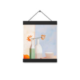 Elegant Balance - Artful Still Life - Black 8″×10″ - Posters With Hanger