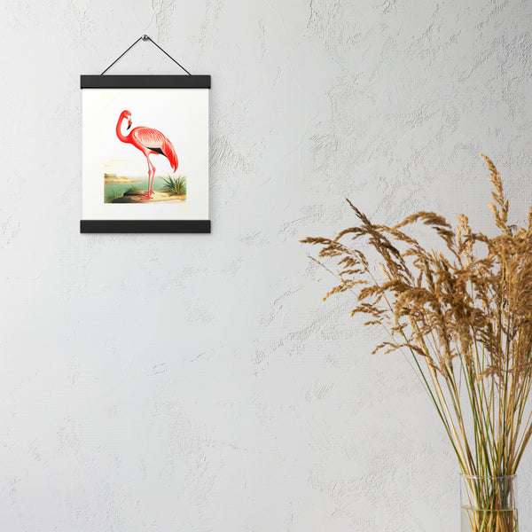 Radiant Flamingo - Tropical Elegance - 8″×10″ - Poster With Hanger