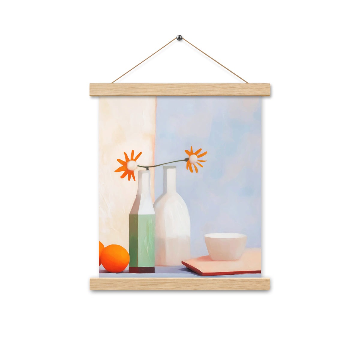 Elegant Balance - Artful Still Life - Oak 11″×14″ - Posters With Hanger