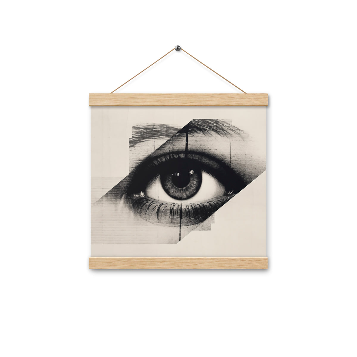 The Eye of Emotion - Capturing Moments - Oak 12″×12″ - Poster With Hanger