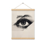 The Eye of Emotion - Capturing Moments - Oak 12″×16″ - Poster With Hanger