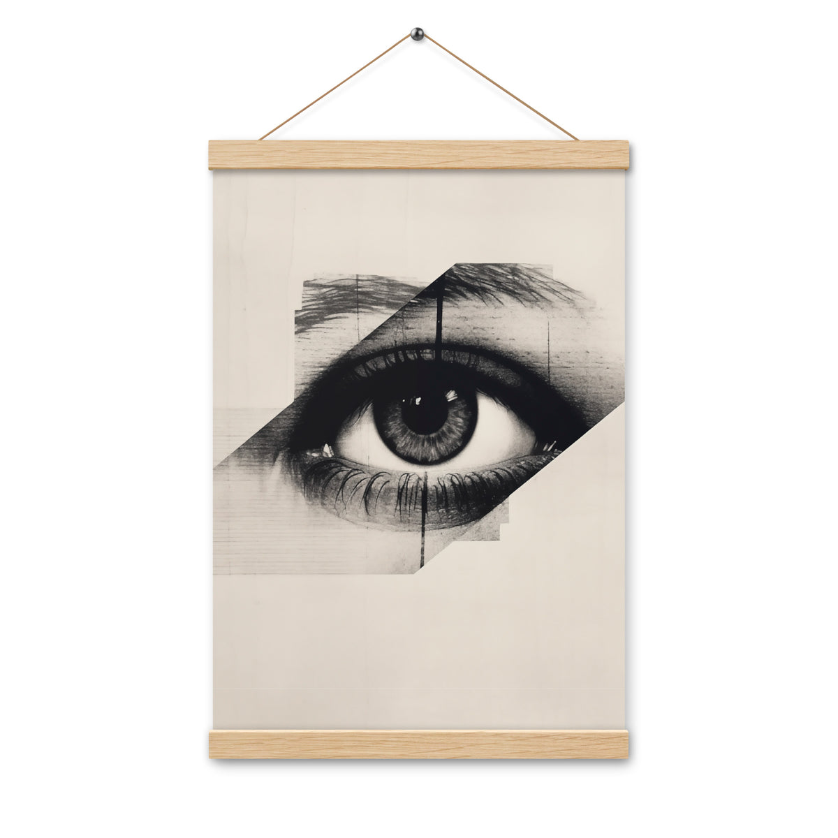 The Eye of Emotion - Capturing Moments - Oak 12″×18″ - Poster With Hanger