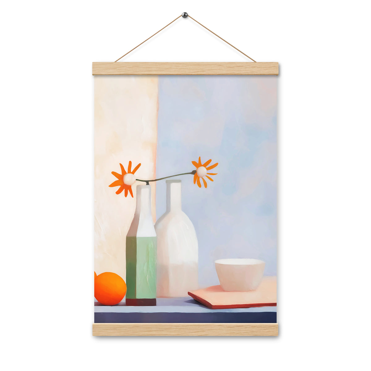 Elegant Balance - Artful Still Life - Oak 12″×18″ - Posters With Hanger