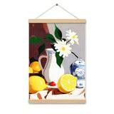 Lemon Fresh - Artful Still Life - Oak 12″×18″ - Posters With Hanger