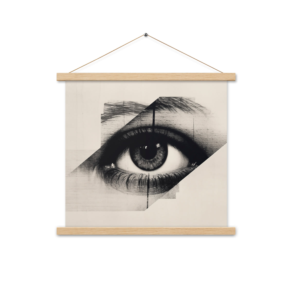 The Eye of Emotion - Capturing Moments - Oak 18″×18″ - Poster With Hanger