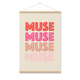 Echoing Inspiration - Muse Wall Art - Oak 24″×36″ - Poster With Hanger