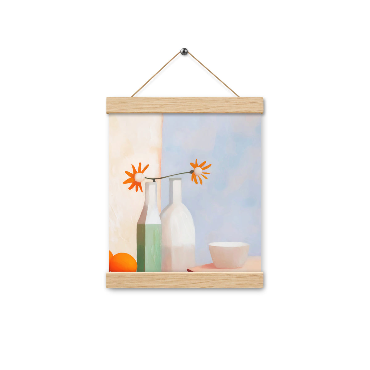 Elegant Balance - Artful Still Life - Oak 8″×10″ - Posters With Hanger