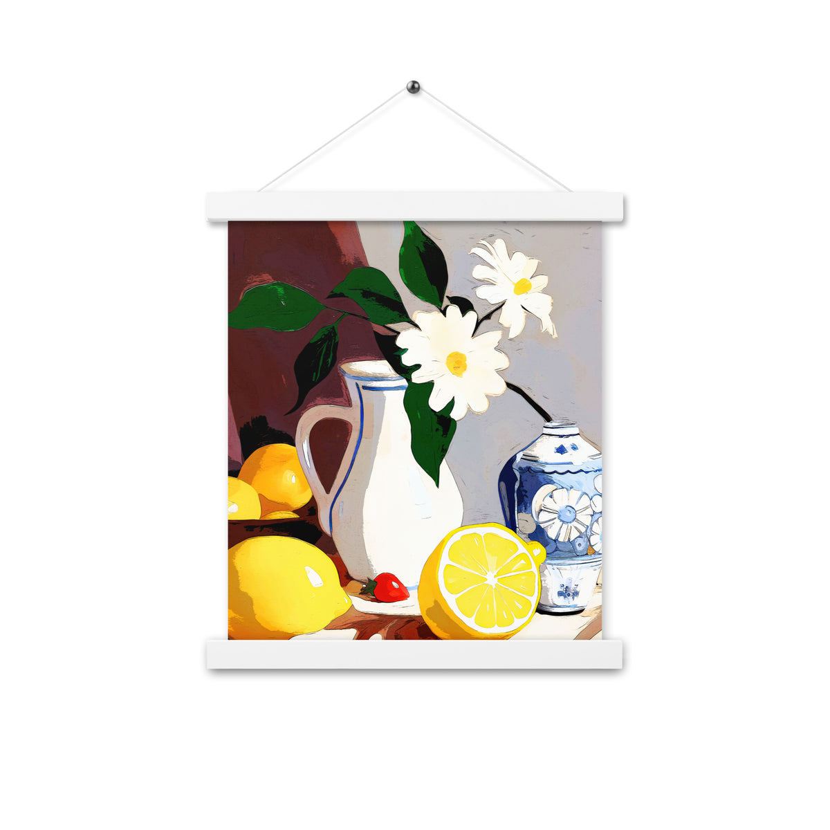 Lemon Fresh - Artful Still Life - White 11″×14″ - Posters With Hanger