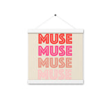 Echoing Inspiration - Muse Wall Art - White 12″×12″ - Poster With Hanger