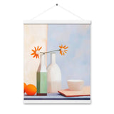 Elegant Balance - Artful Still Life - White 16″×20″ - Posters With Hanger