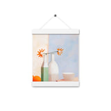 Elegant Balance - Artful Still Life - White 8″×10″ - Posters With Hanger