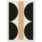 Modern Balance – Geometric Wooden Framed Poster Gift - White frame - Wooden Framed Posters