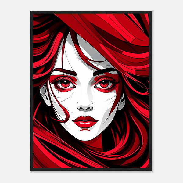 Red Passion - Art That Speaks - - Framed Poster