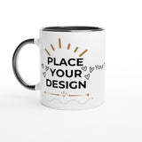 Morning Delight -Customizable Ceramic Mug with Color Inside - Ceramic Black - Mugs