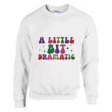 Dramatic Whispers - A Sweatshirt for Bold Expressions - White - Sweatshirts