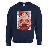 Queen of Hearts - Cherishing the Bond with Mom - Navy - Sweatshirts