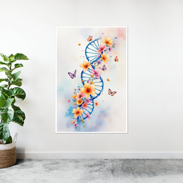 Nature's DNA - Blooms and Life - - Framed Posters