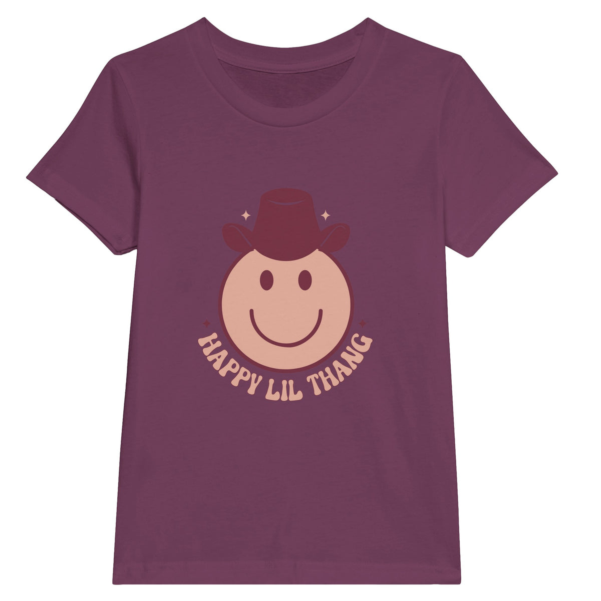 Spread Smiles - Happy Lil Thang Crewneck Tee - Berry - T-shirts