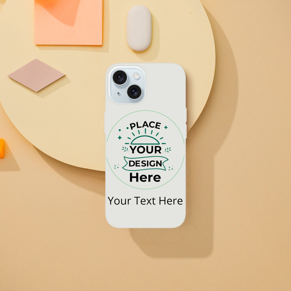 Sleek and Durable - The Perfect Customizable iPhone Flexi Case - iPhone 15 - Print Material