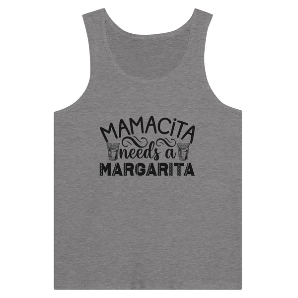 Sipping with Mom - 'Mamacita Needs a Margarita' - Dark Gray Heather - Print Material