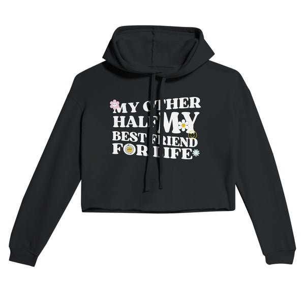 Best Friends, Bound by Love - Vibrant Sisterhood Hoodie - Black - Hoodies