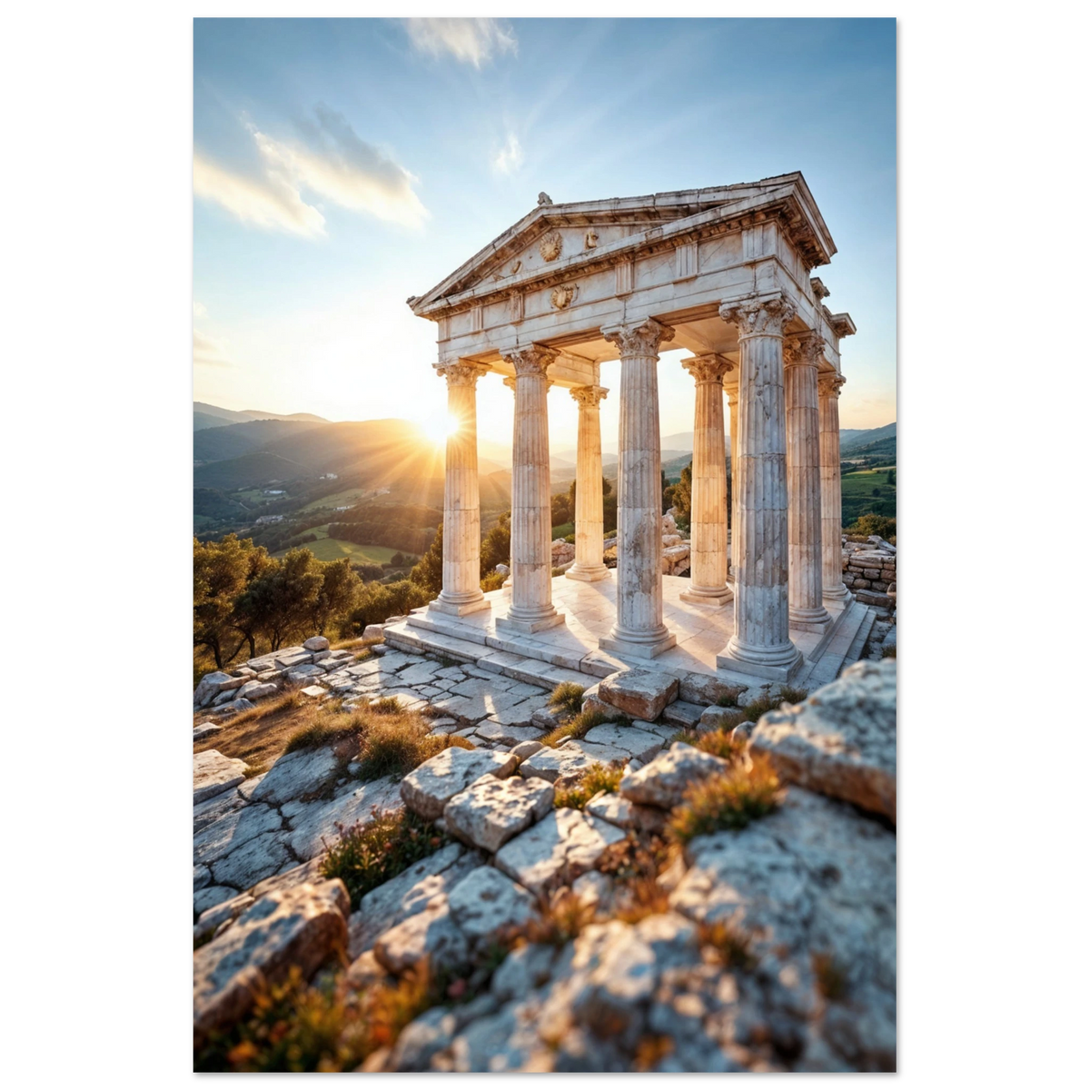 Temple of Light – Fine Art Gift Poster - - Posters