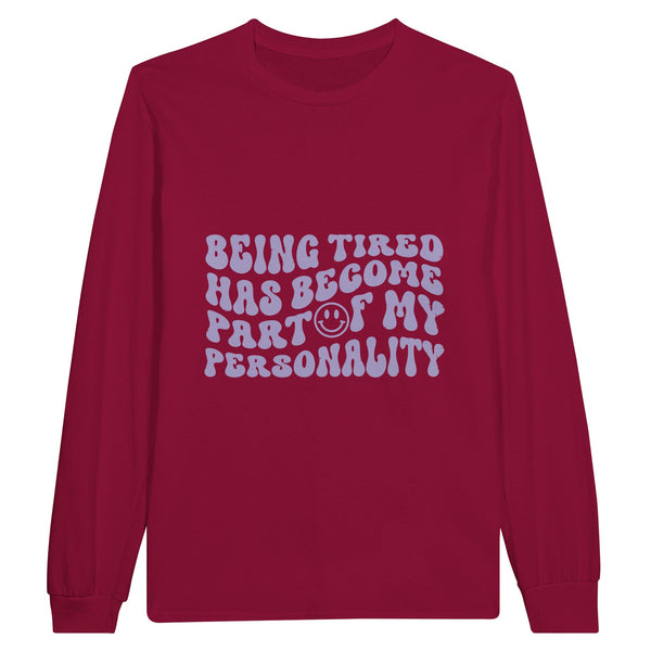 Heavyweight Tired Personality Tee - Cardinal Red - Sweatshirt