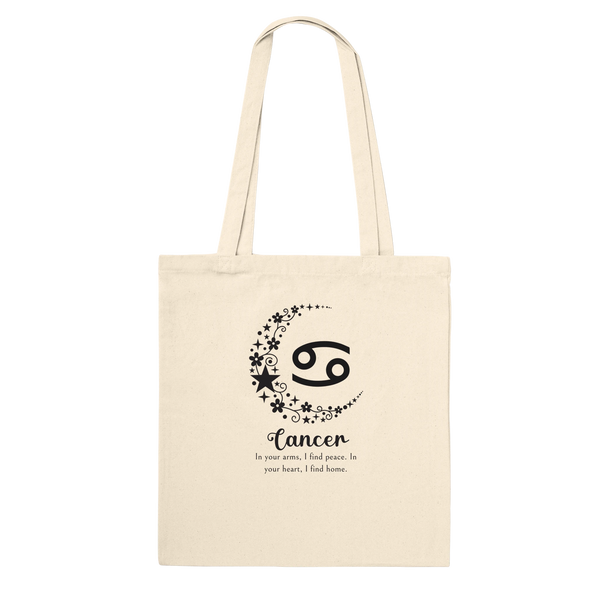 Personalized Star Sign Tote for Friends - Cancer - Tote Bags