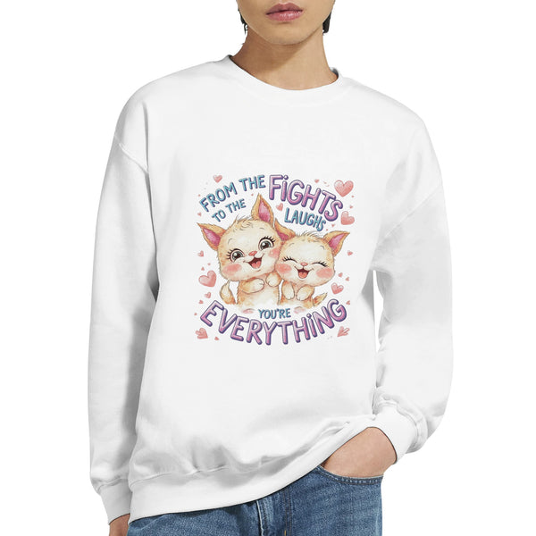 All the Fights, All the Love - Celebrate Your Brother - White - Sweatshirts