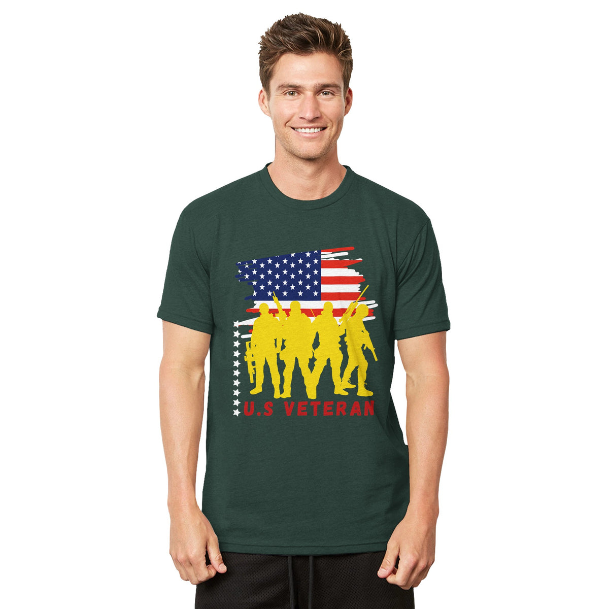 Stars, Stripes & Sacrifice - Veteran Edition - royal pine - T-shirts