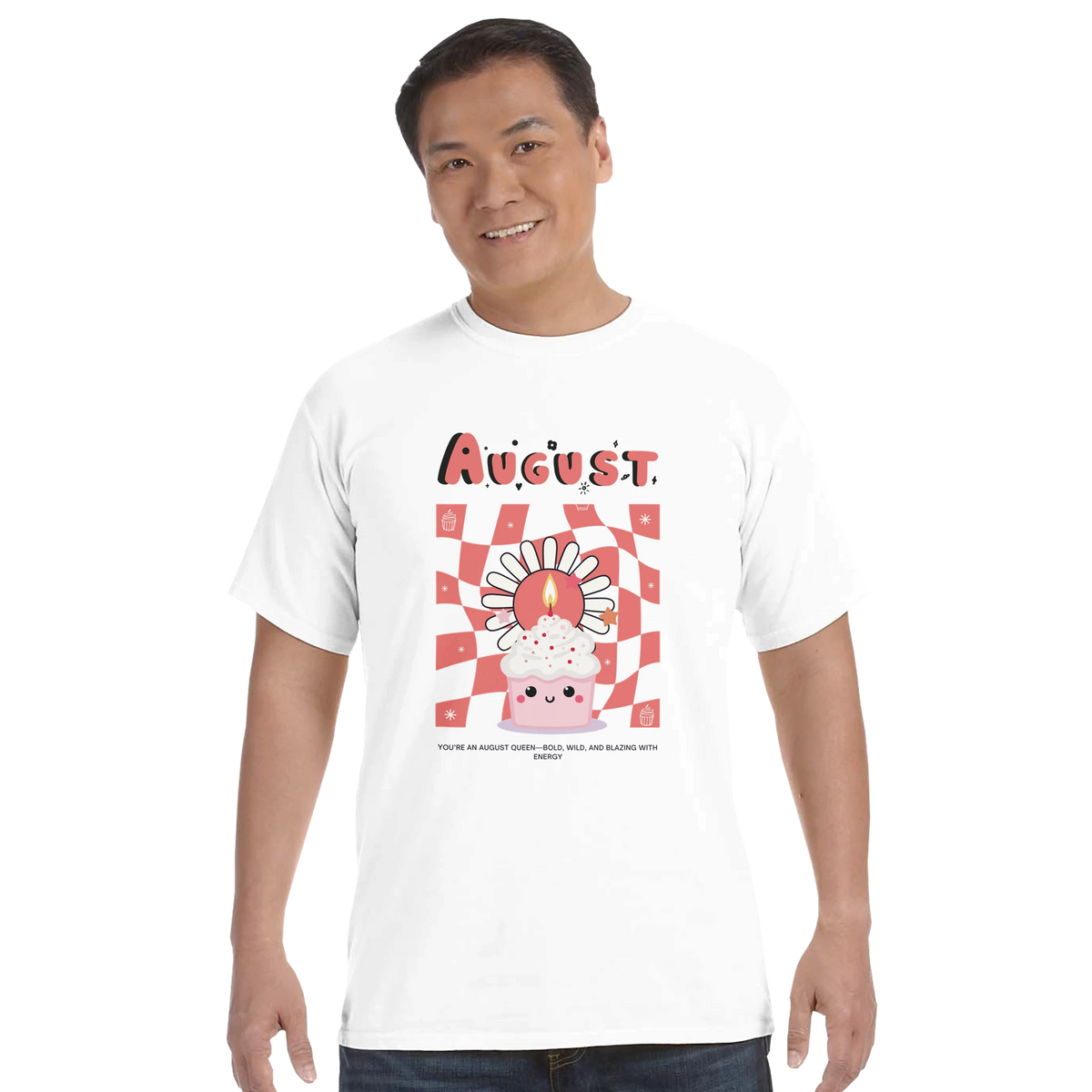 Comfort Colors Birthday Tee – A Sweet Gift for Her - August - T-Shirt