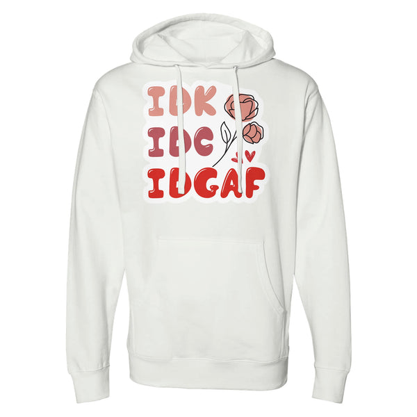 Bold Self-Expression - The IDGAF Statement Piece - White - Hoodies