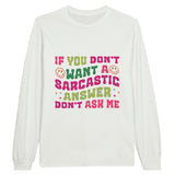 Sass and Style - Wear Your Wit with Confidence - White - Sweatshirt