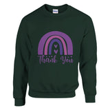 Thank You, Always - A Grateful Sweatshirt Expression - Forest Green - Sweatshirt