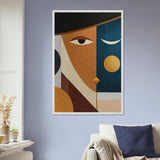 Modern Muse – Abstract Wooden Framed Poster Gift - - Wooden Framed Posters