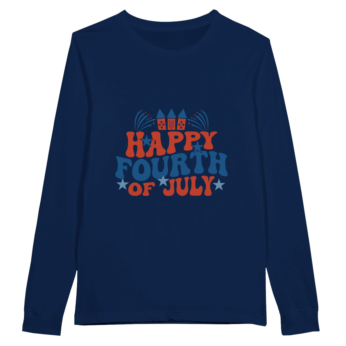 Celebrate in Style - Happy Fourth of July Shirt - Navy - Sweatshirts