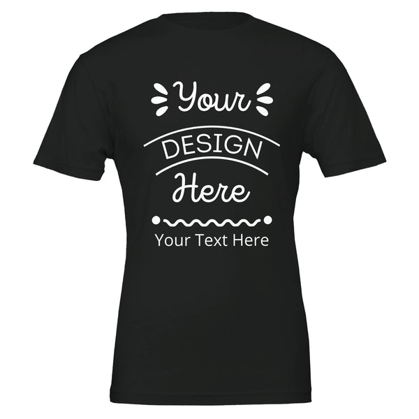 Eco-Friendly Elegance - Customize Your Perfect Fit - Vintage Black - Crewneck T-shirts