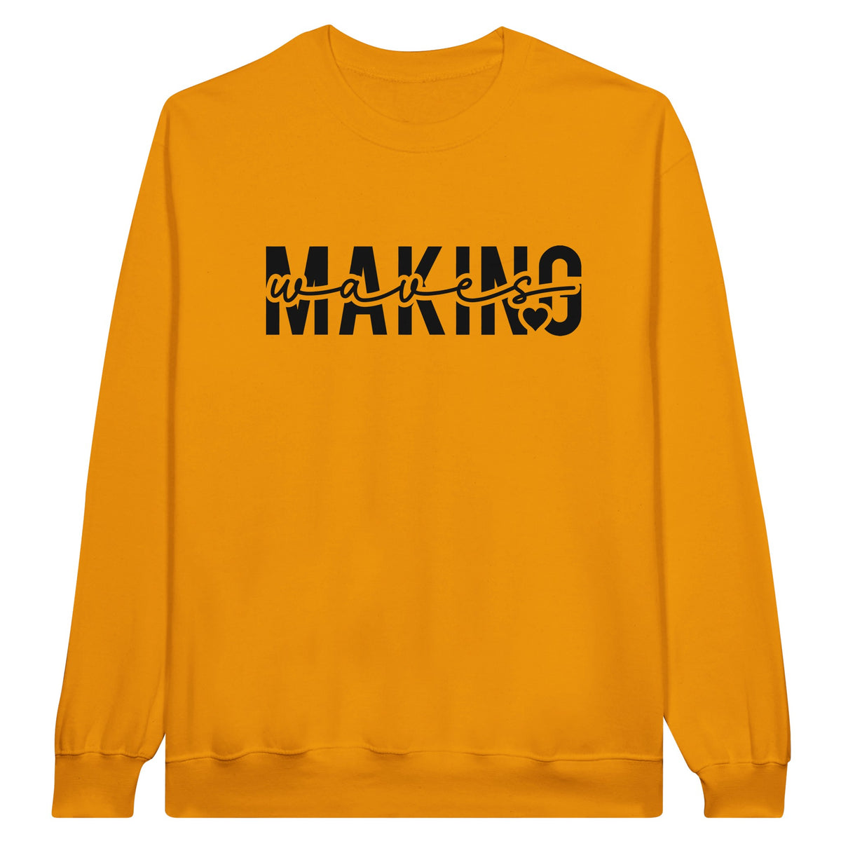 Ride the Waves - Dive into Making Waves - Gold - Sweatshirt