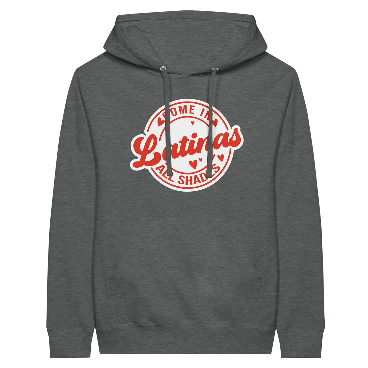 Celebrate Diversity -Latinas in All Shades Premium Hoodie - Graphite Heather - Hoodies