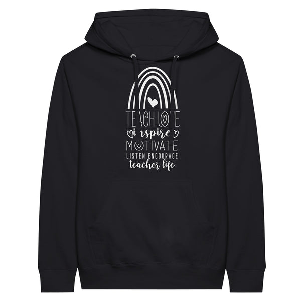 Guiding Light - Wrap Yourself in Teacher Life Wisdom - Black - Hoodies